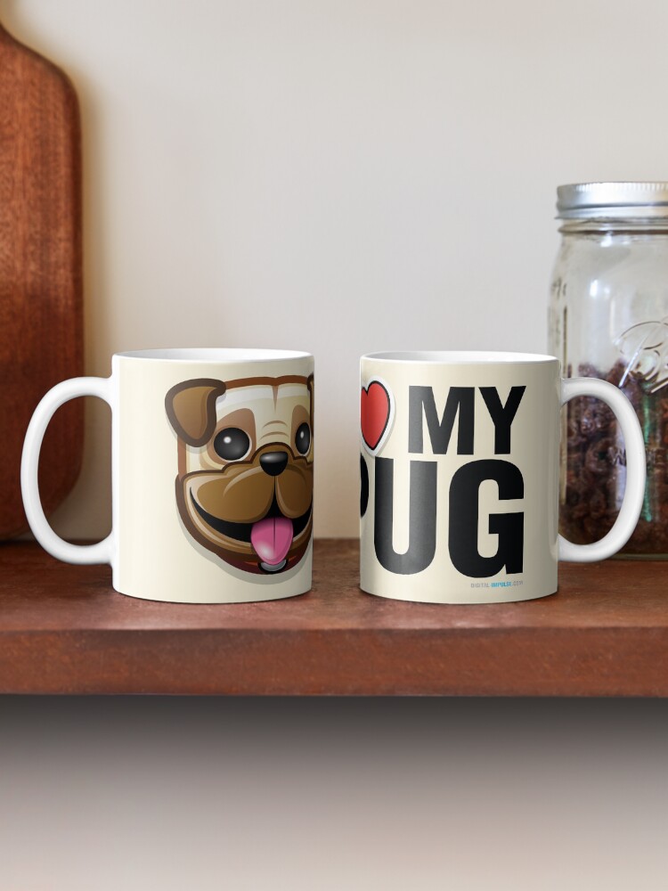 Alternate view of I Love My Pug Mug