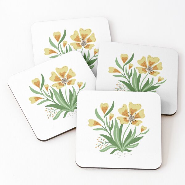 Item preview, Yellow garden flower illustration designed and sold by HannaPaulina.
