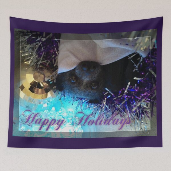 Item preview, Happy Holidays Purple Bat designed and sold by BabyBats.