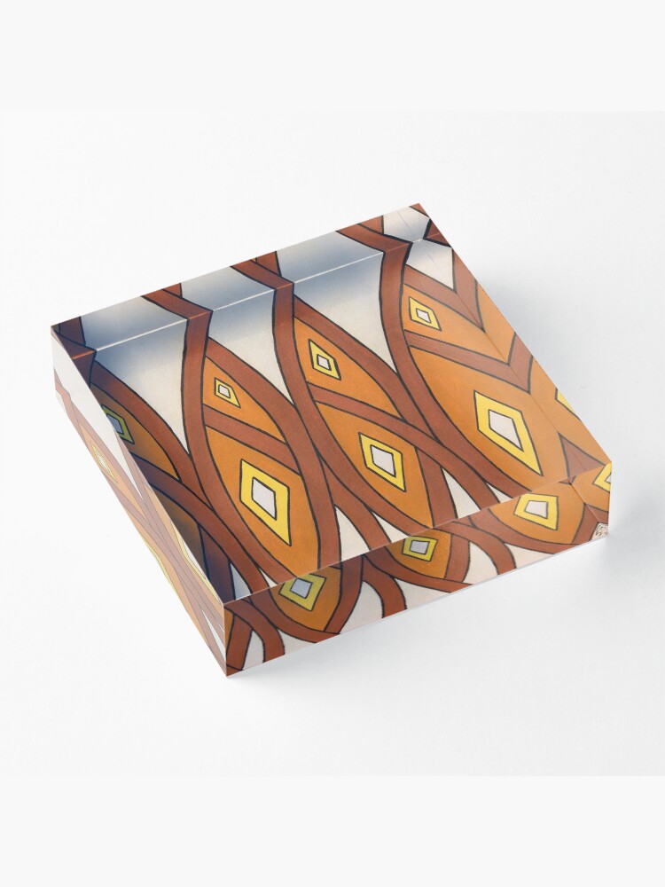 Alternate view of Crocodile Totem Design Acrylic Block