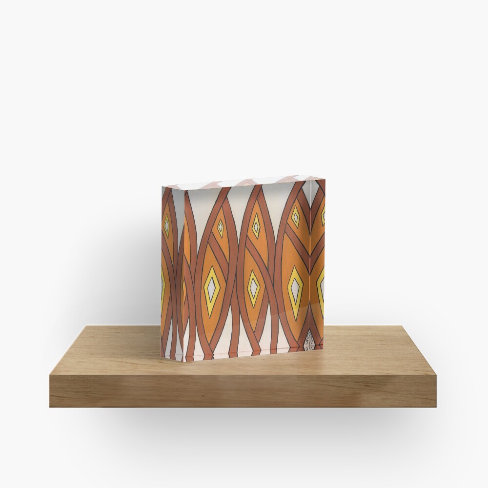 Crocodile Totem Design Acrylic Block