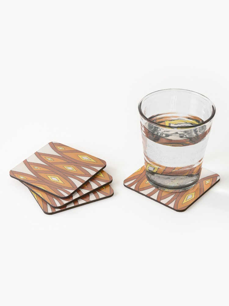 Alternate view of Crocodile Totem Design Coasters (Set of 4)