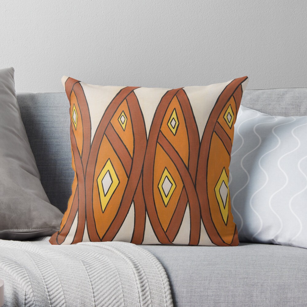 Crocodile Totem Design Throw Pillow