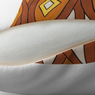 Alternate view of Crocodile Totem Design Floor Pillow