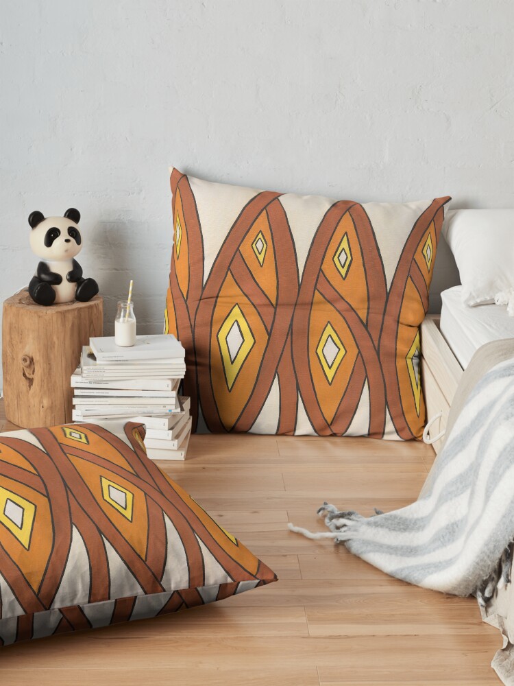 Alternate view of Crocodile Totem Design Floor Pillow