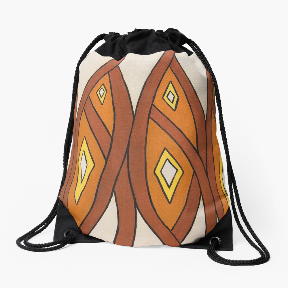 Crocodile Totem Design Drawstring Bag