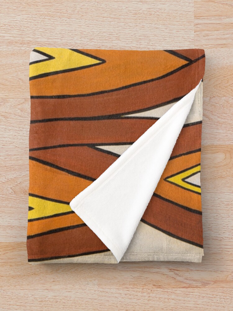 Alternate view of Crocodile Totem Design Throw Blanket