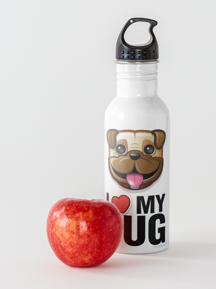 Alternate view of I Love My Pug Water Bottle