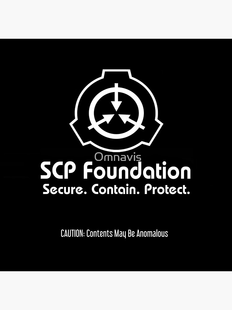 SCP Foundation Logo - White on Black Shot Glass