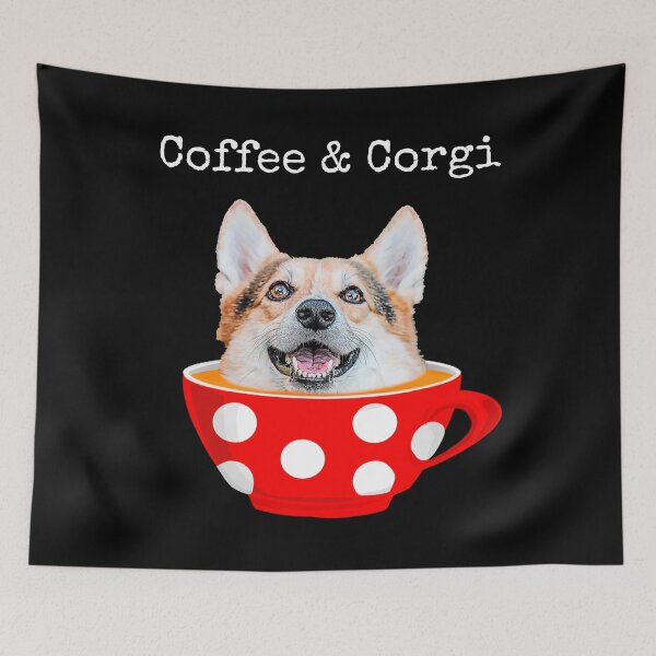 Item preview,  Coffee & Corgi - Funny Mad Hatters Tea Party Pembroke Welsh Corgi Dog Lover Gift designed and sold by r-silver.