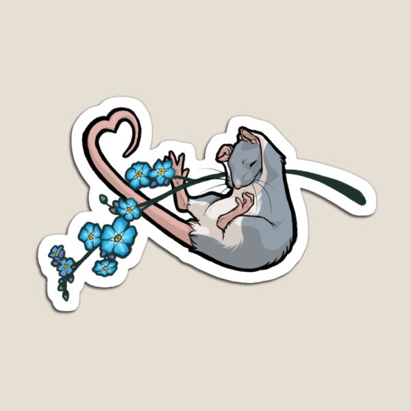 Forget Me Not - Rat 1 - berkshire blue Magnet