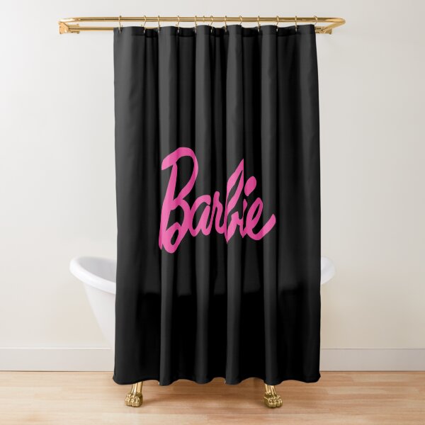 barbie dream house shower curtain