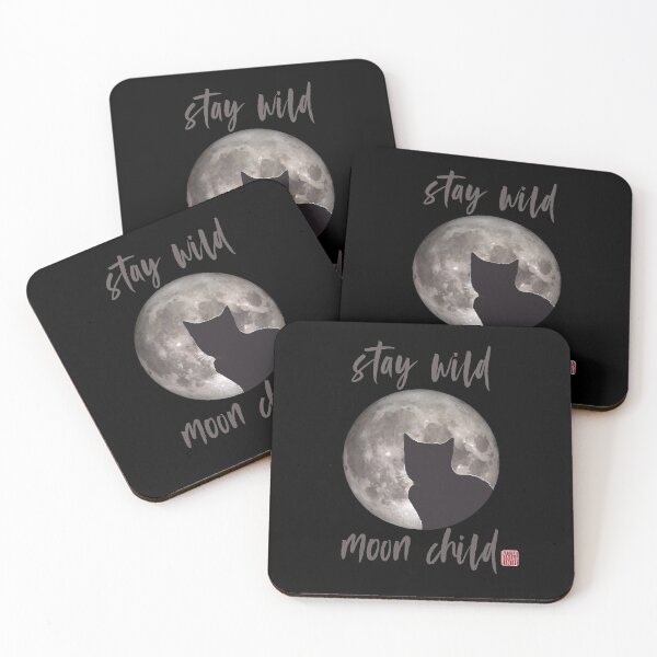Item preview, Stay Wild Moon Child - black cat designed and sold by NaturalHealing.