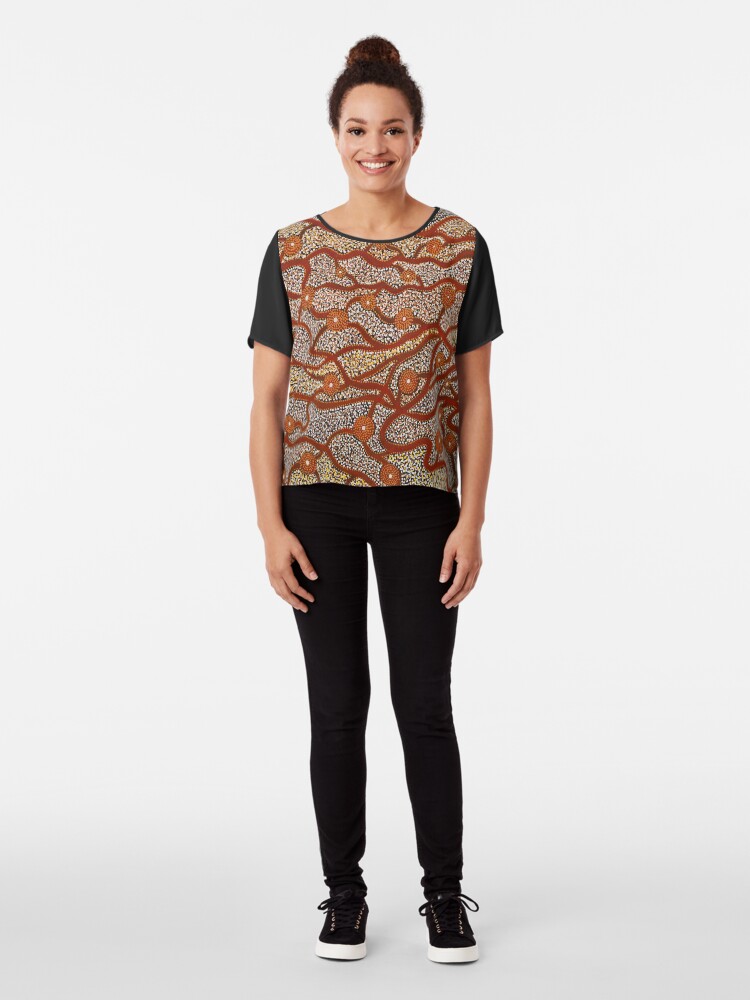 Alternate view of Majestic Mountains Chiffon Top