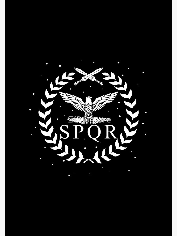 "SPQR Roman Senatus Populus Que Romanus Ancient Camp Jupiter Gaius Julius Caesar World Tour Gift