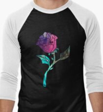 Stained Glass Rose Galaxy Men's Baseball ¾ T-Shirt