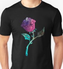 Stained Glass Rose Galaxy Unisex T-Shirt