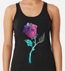 Buntglas-Rosen-Galaxie Tanktop für Frauen