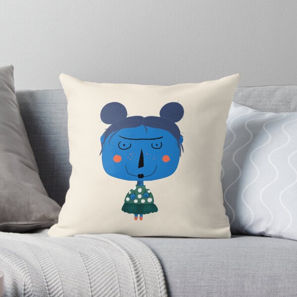 Naughty Girl Throw Pillow