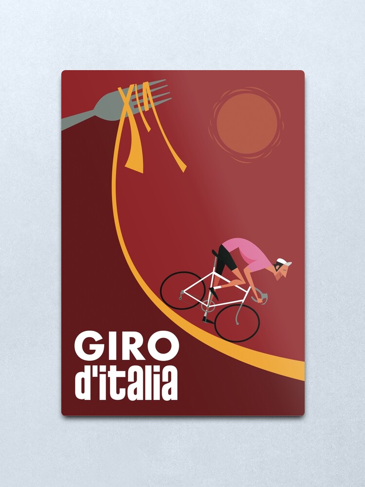 Giro D Italia Poster Metal Print By Gagodel Redbubble