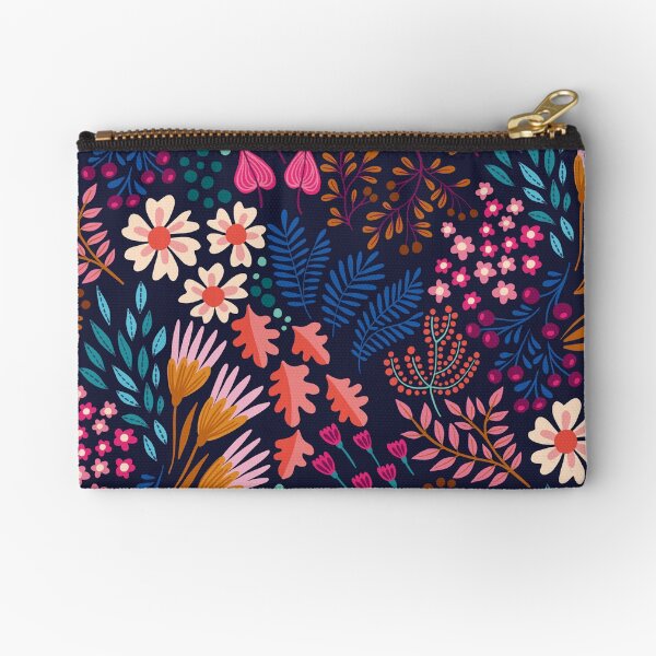 BLISS Flower Field Zipper Pouch