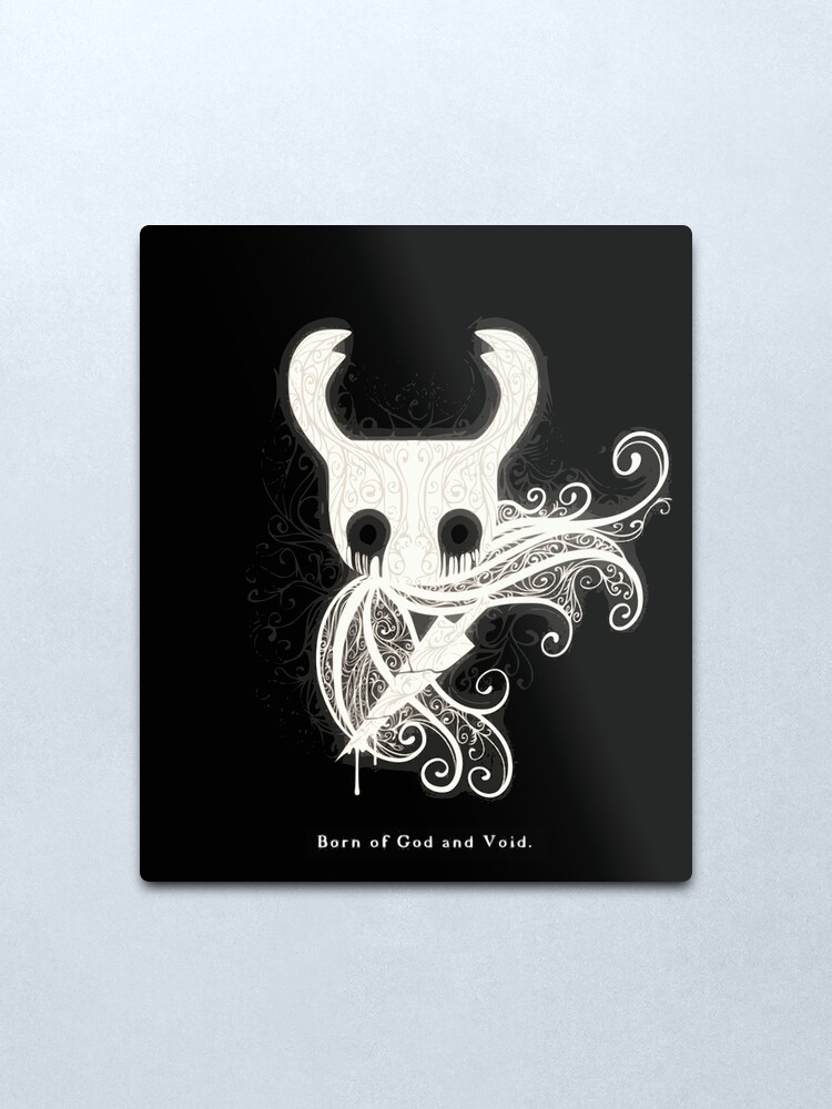 Alternate view of The Knight from Hollow Knight - "Born of God and Void" Metal Print