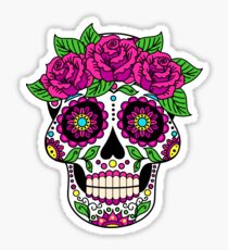 skull roses Sticker
