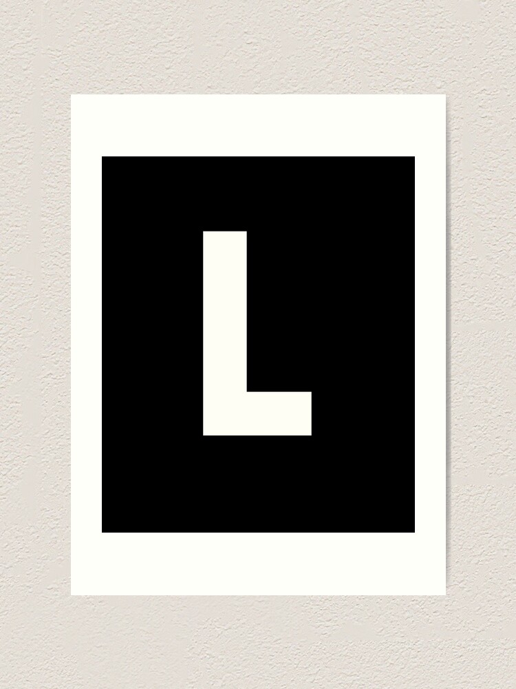 Letter L Upper Case Matching Group Alphabet | Art Print