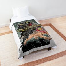 FL4K The Beastmaster With Guard Skag Borderlands 3 Rakk Attack! Comforter