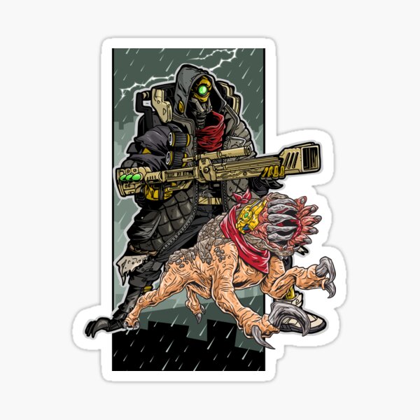 FL4K The Beastmaster With Guard Skag Borderlands 3 Rakk Attack! Sticker
