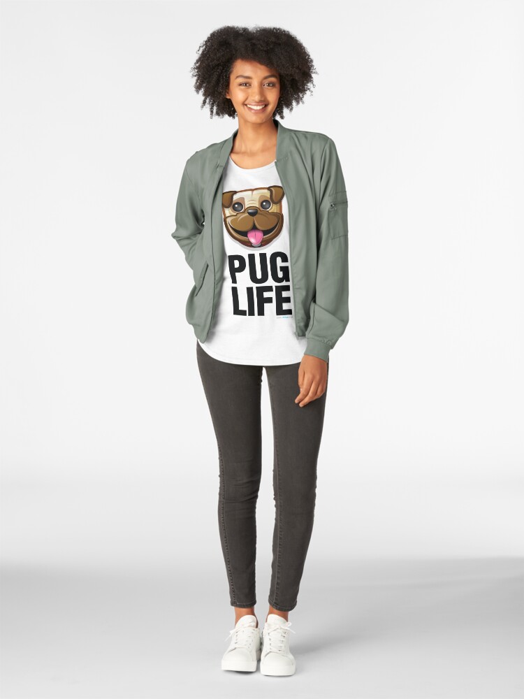 Alternate view of Pug Life Premium Scoop T-Shirt