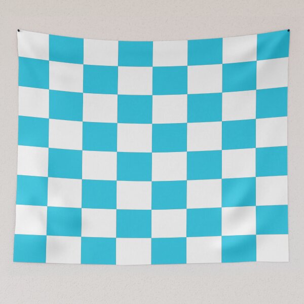 Item preview, Sky Blue White Check Pattern Bedspread designed and sold by deanworld.