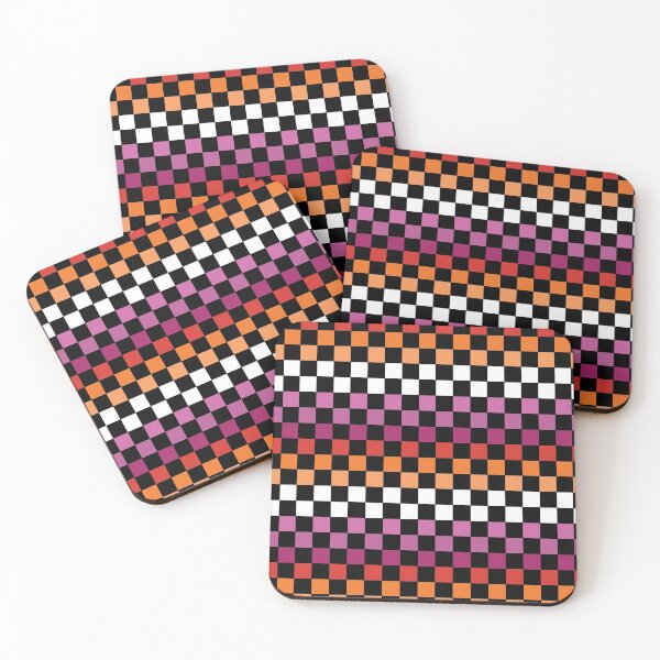 Item preview, Lesbian Flag - Horizontal Checkerboard designed and sold by SourCheeks.