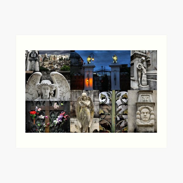 Recoleta cemetry Art Print