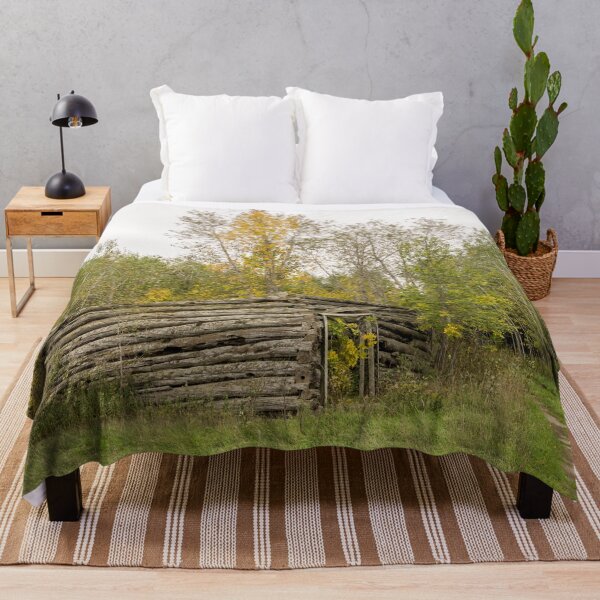 Item preview, Reclaimed by Nature - Abandoned Log Cabin in the Woods designed and sold by Georgia Mizuleva.