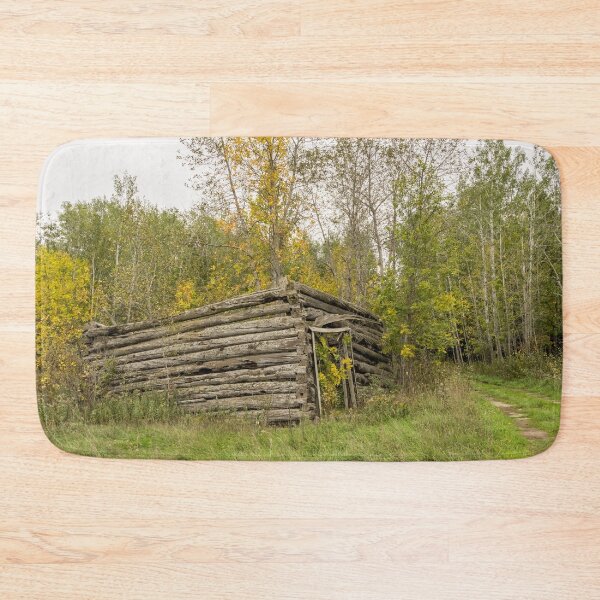 Item preview, Reclaimed by Nature - Abandoned Log Cabin in the Woods designed and sold by Georgia Mizuleva.