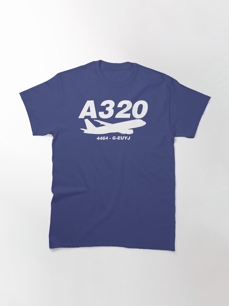 Alternate view of A320 4464 G-EUYJ (White Print) Classic T-Shirt