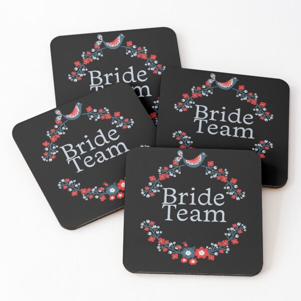 Item preview, Bride Team "Bird and Flowers" designed and sold by KateMarc.