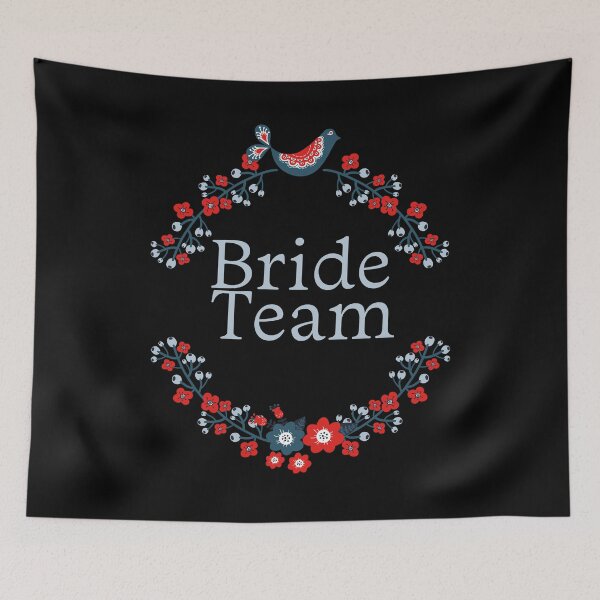 Item preview, Bride Team "Bird and Flowers" designed and sold by KateMarc.
