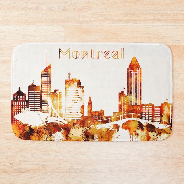 Item preview, Montreal Canada Red Yellow Skyline designed and sold by DimDom.