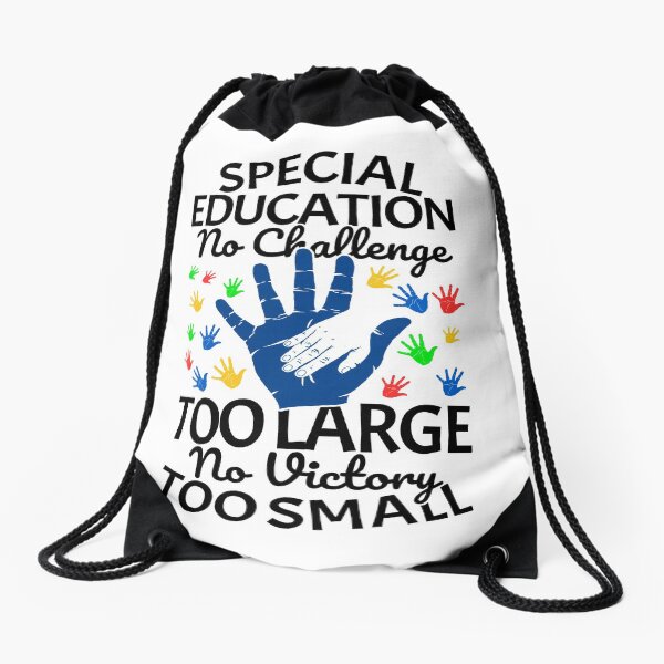 SPED Desafío de educación especial No hay regalo de equipo de maestros demasiado pequeño para Vectory Mochila saco