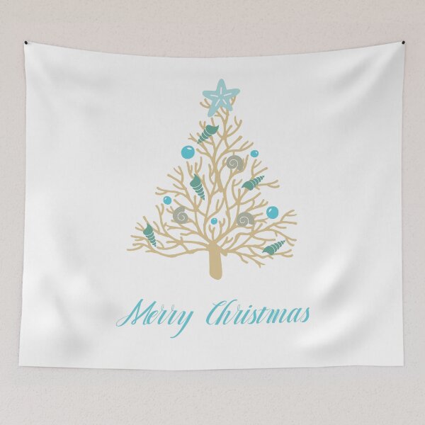 Item preview, Coral and Seashell Christmas Tree designed and sold by Coastal-Designs.