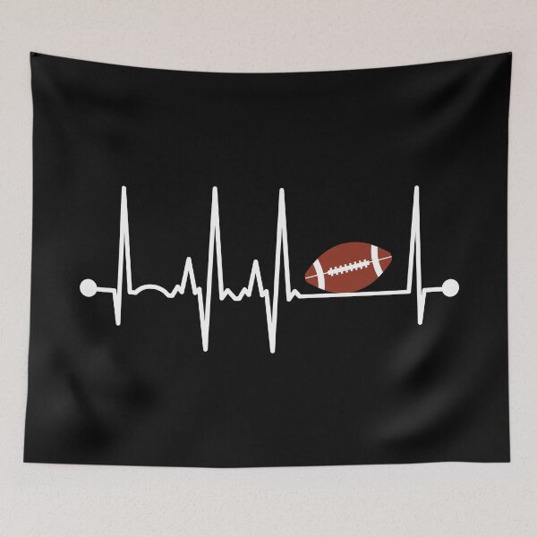 Item preview, Football Heartbeat designed and sold by teesaurus.