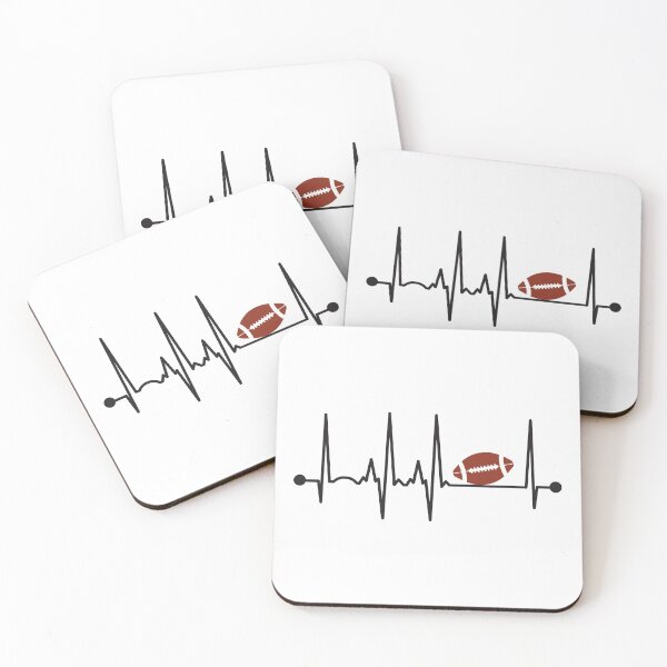 Item preview, Football Heartbeat designed and sold by teesaurus.