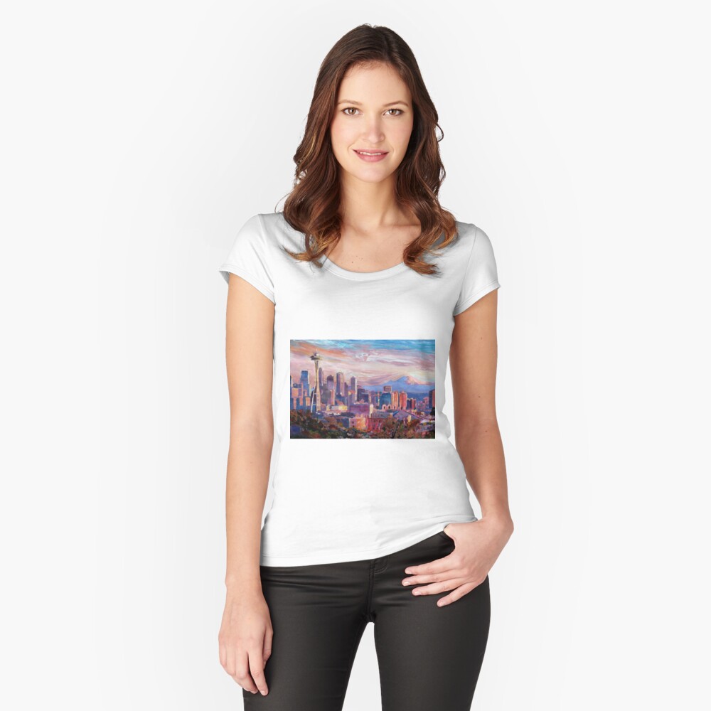 Item preview, Fitted Scoop T-Shirt designed and sold by artshop77.