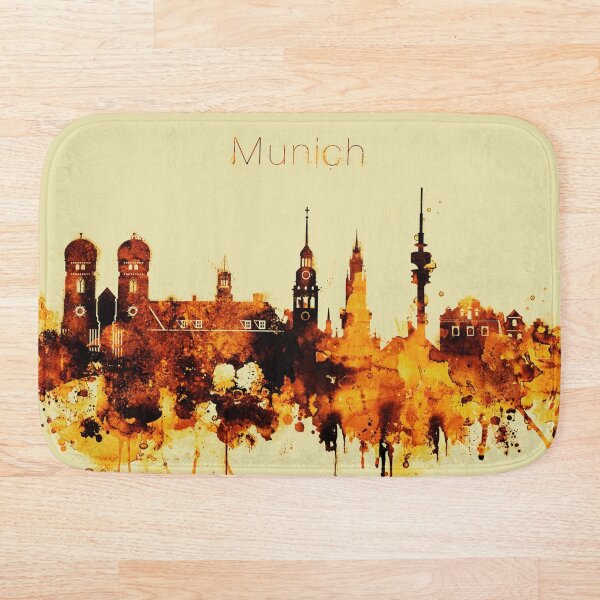 Item preview, Munich Germany Red Yellow Skyline designed and sold by DimDom.