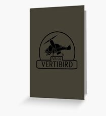 VB-02 Vertibird Greeting Card