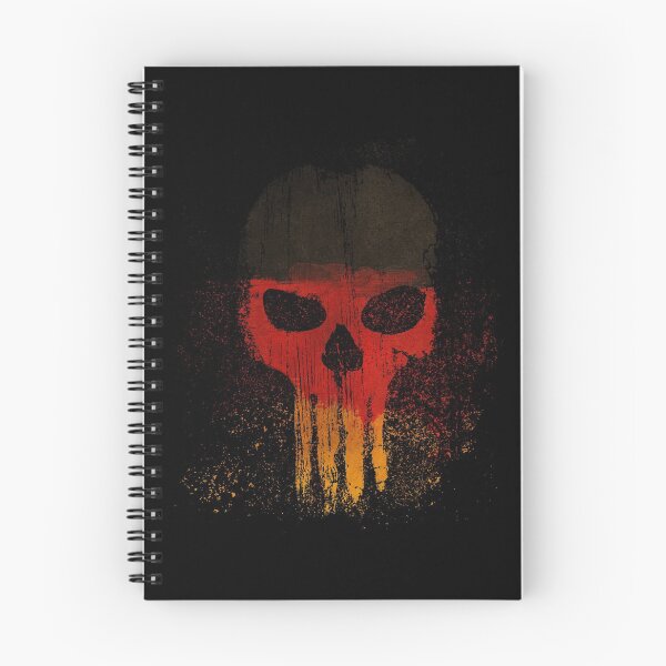 Item preview, Germany flag skull and crossbones skull gift designed and sold by Weilichesmag.