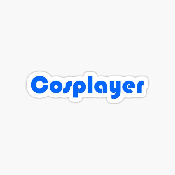 Cosplayer Blue Sticker
