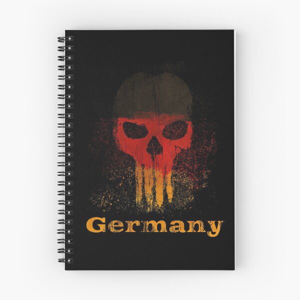 Item preview, Germany flag skull and crossbones skull gift designed and sold by Weilichesmag.